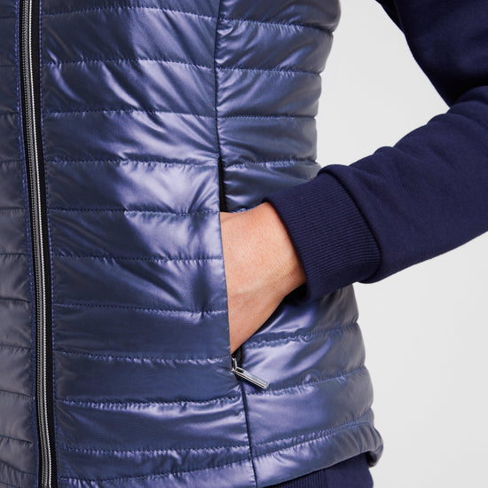 Womens Violet Pearl Gilet Night Shadow