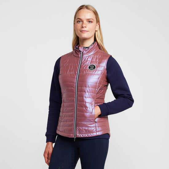 Womens Violet Pearl Gilet Violet Rose