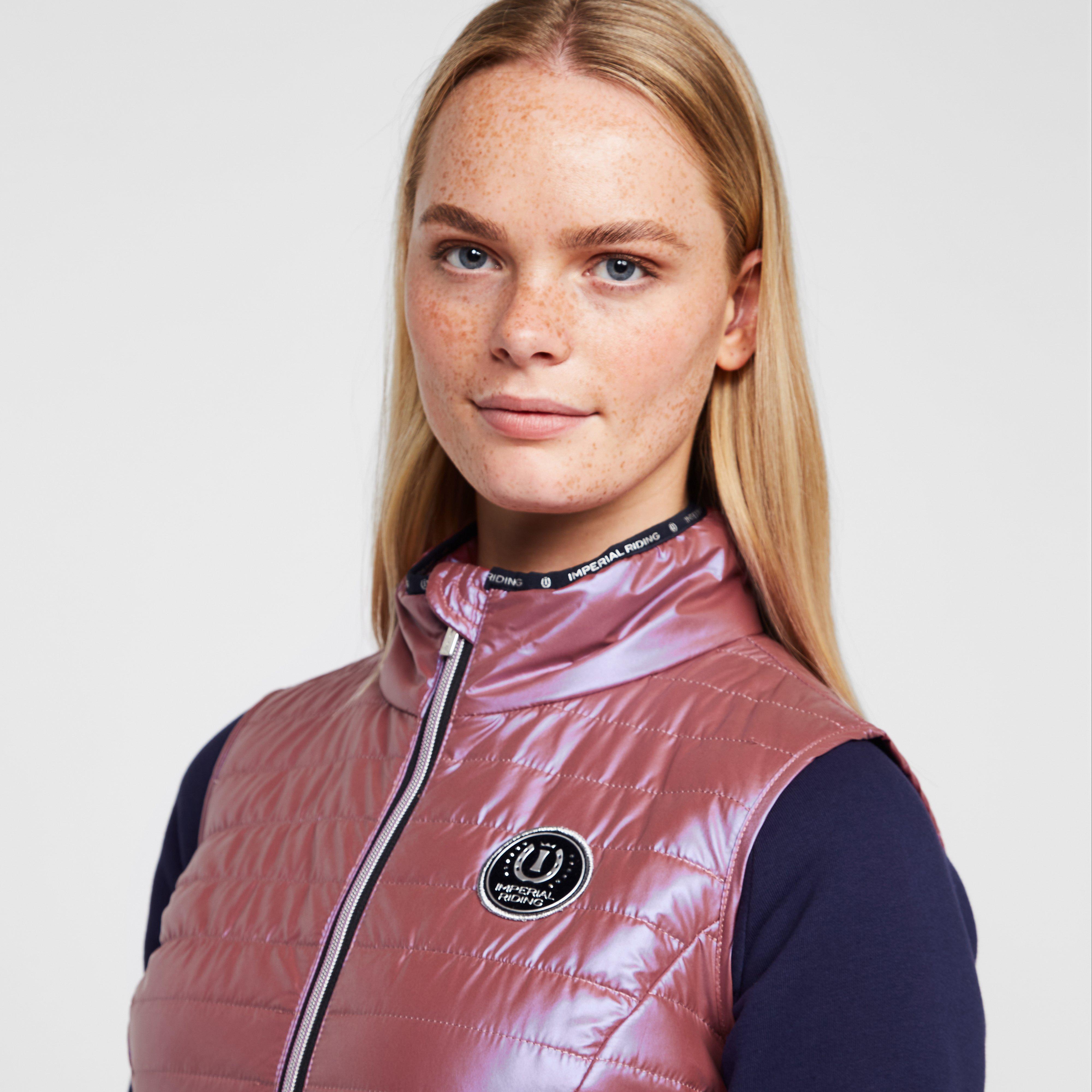 Womens Violet Pearl Gilet Violet Rose