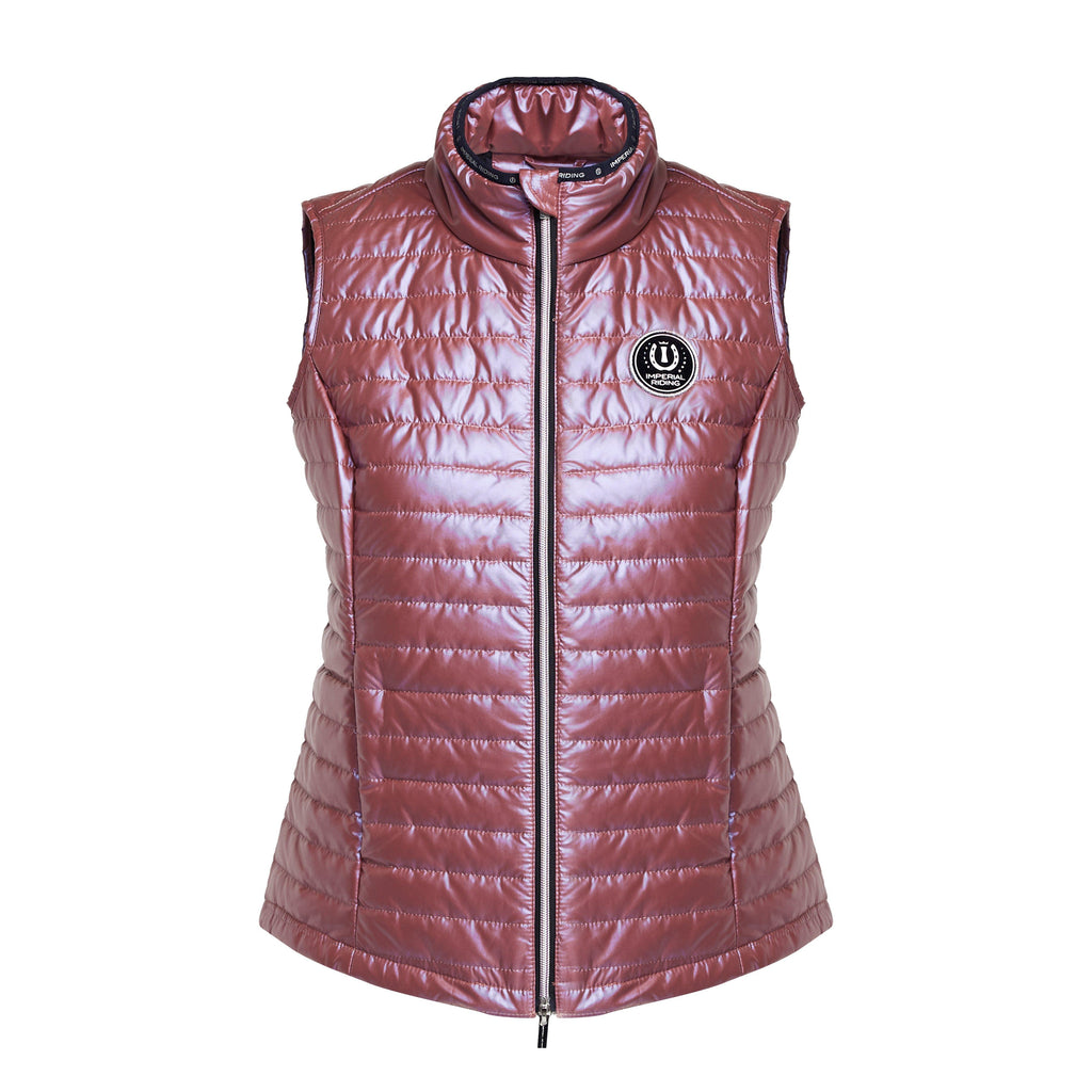 Womens Violet Pearl Gilet Violet Rose