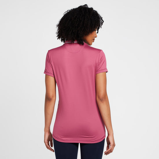 Womens Ruby Polo Shirt Violet Rose