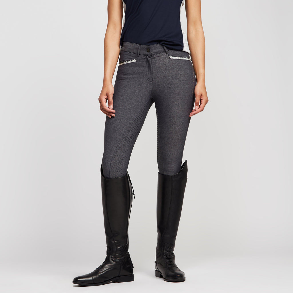 Womens El Capone Full Grip Breeches Denim