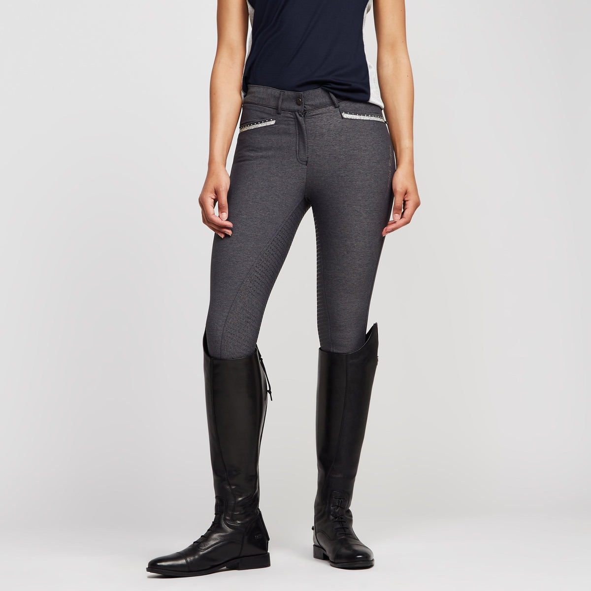 Womens El Capone Full Grip Breeches Denim