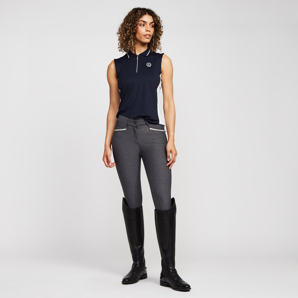 Womens El Capone Full Grip Breeches Denim