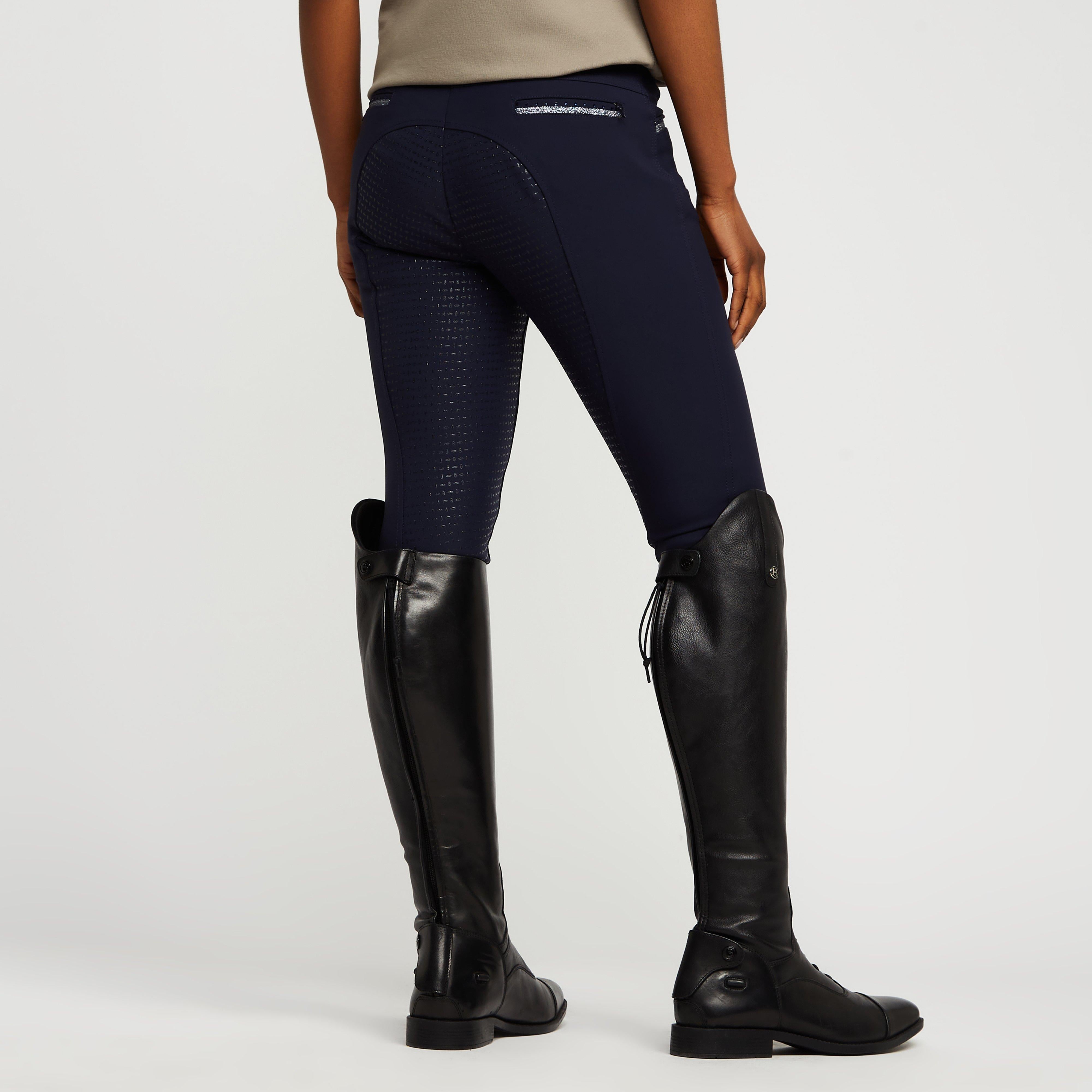 Womens El Capone Full Grip Breeches Navy