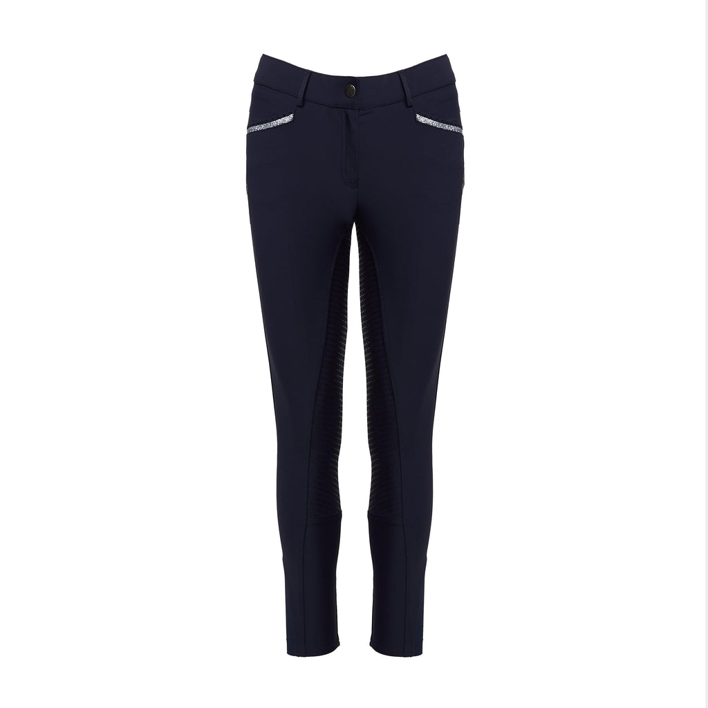Womens El Capone Full Grip Breeches Navy