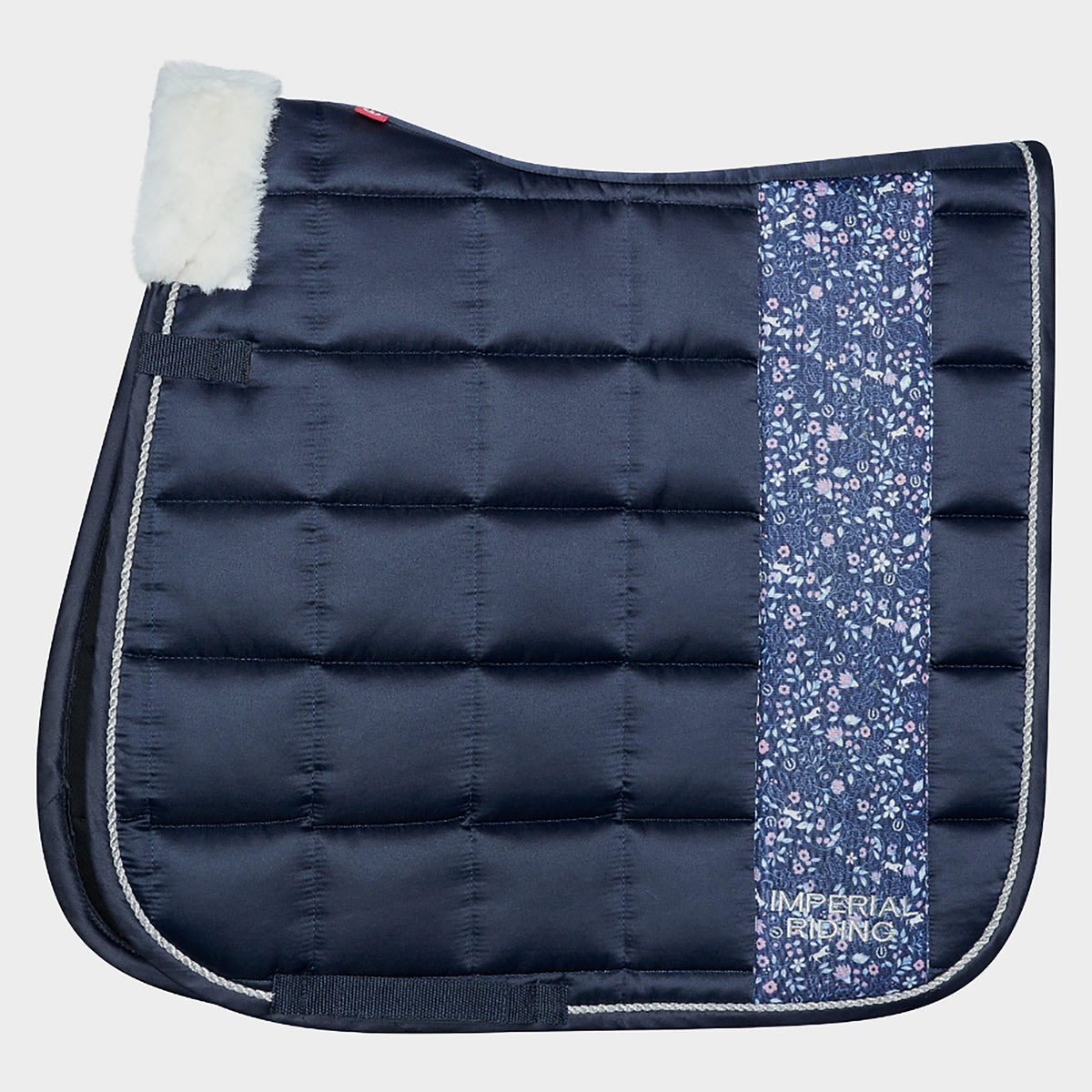 Ambient Dressage Saddle Pad Navy Bloom