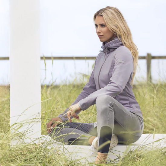 Womens Dalina Coat Silk Purple