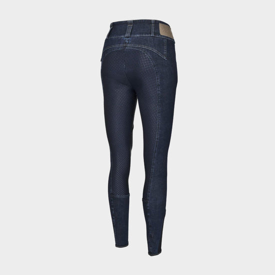 Womens Candela Jean Full Seat Breeches Denim Blue