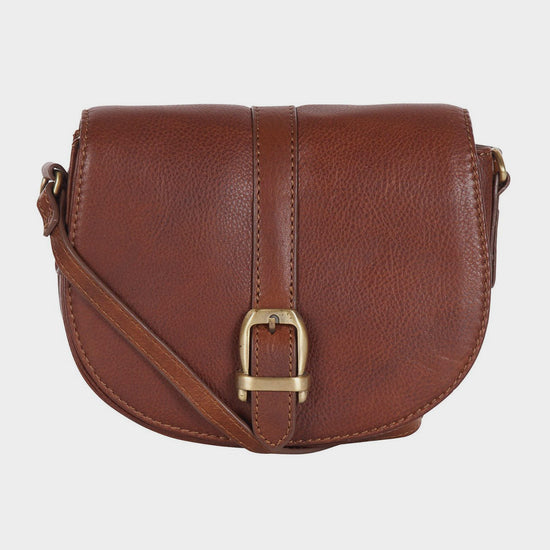 Laire Leather Saddle Bag Brown