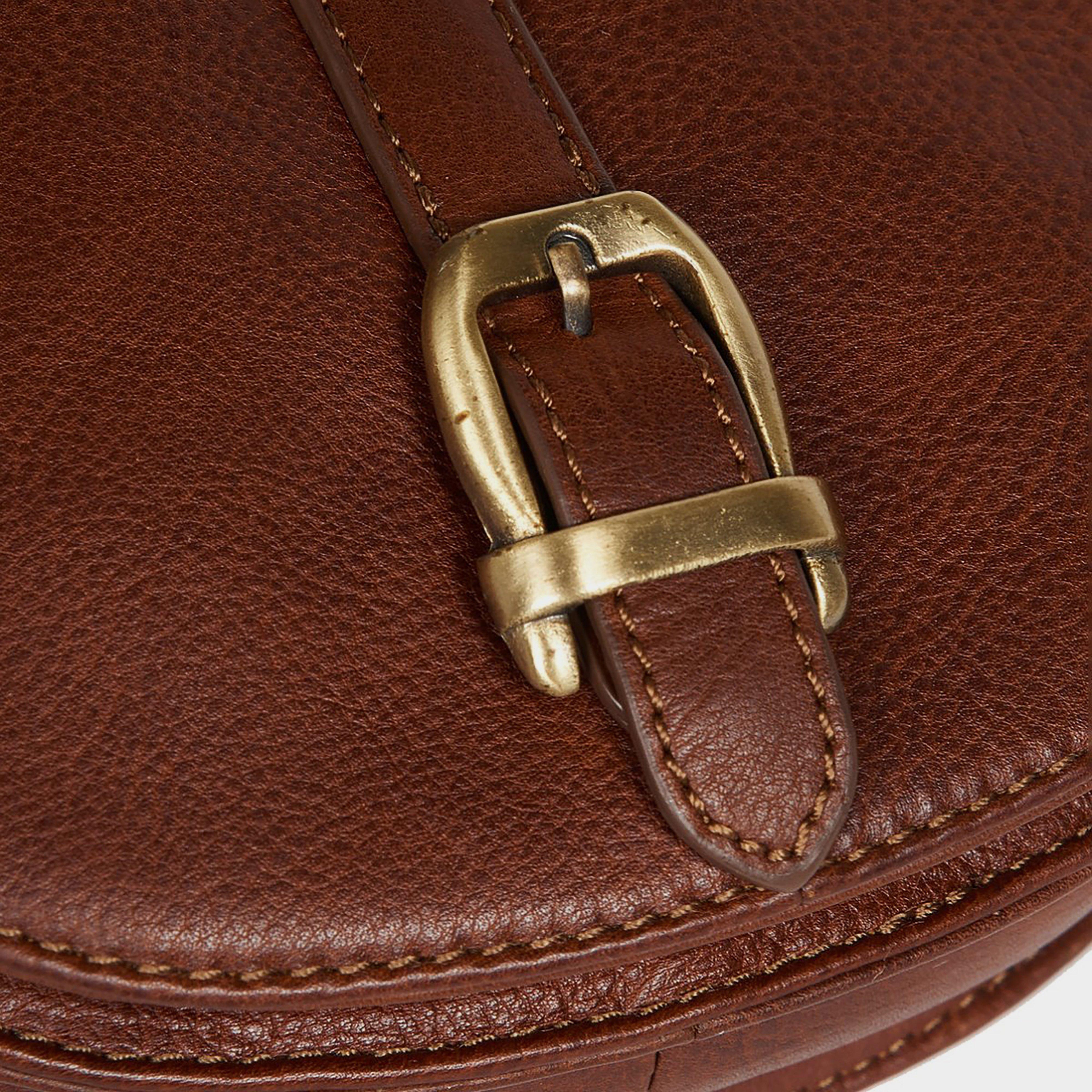 Laire Leather Saddle Bag Brown