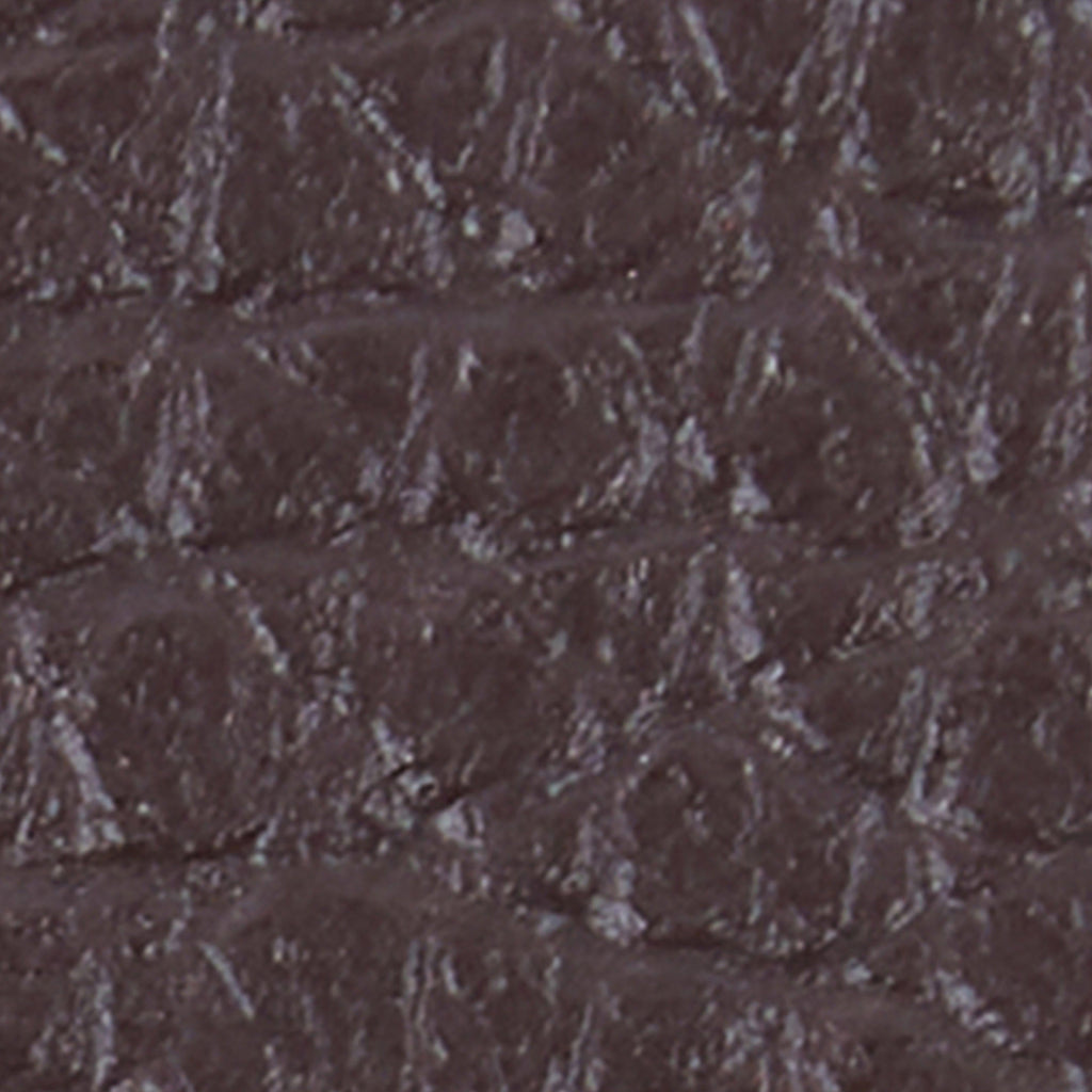 Grain Leather Card Holder Dark Brown