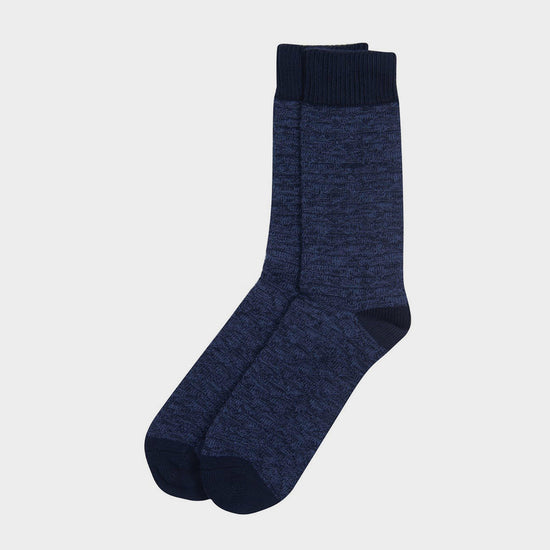Texture Twist Socks Navy