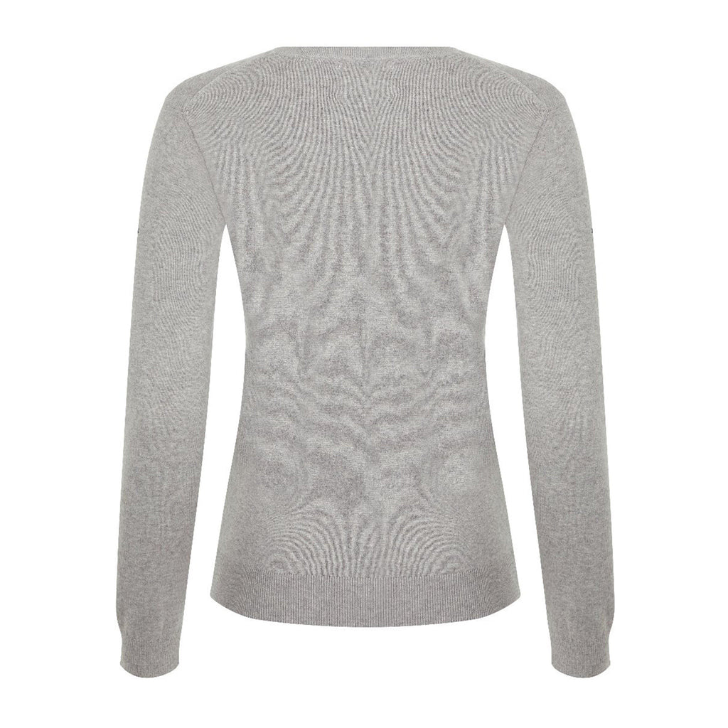 Womens Elite V-Neck Jumper Grey