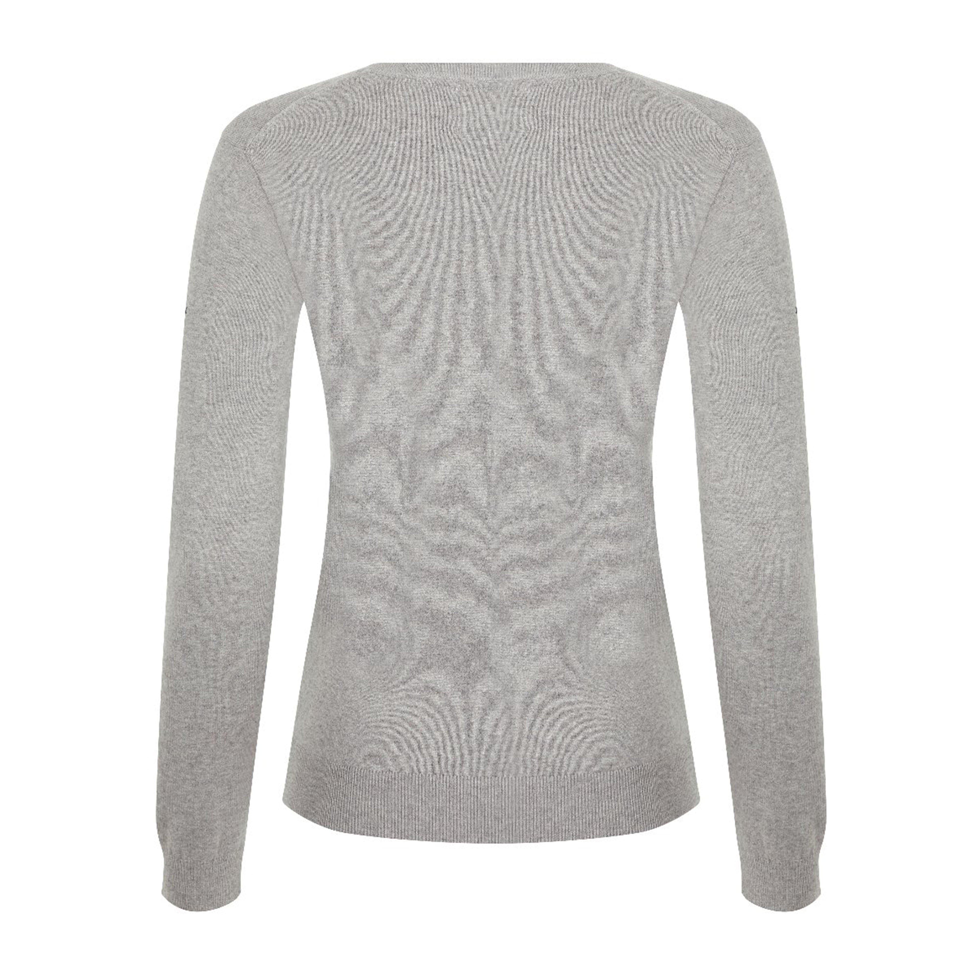 Womens Elite V-Neck Jumper Grey