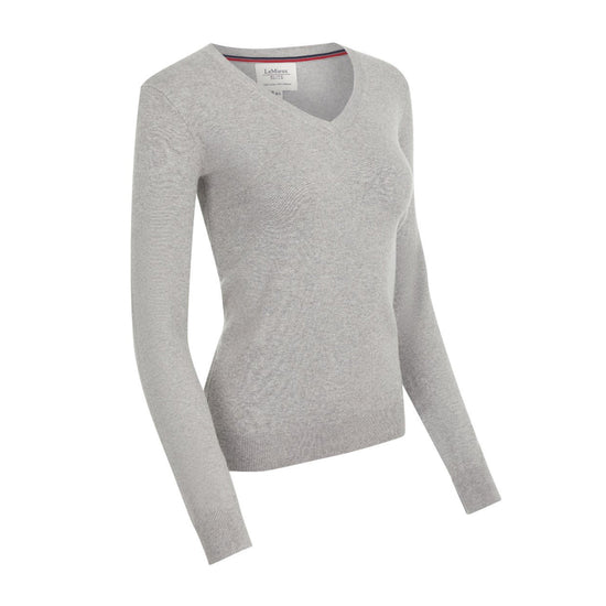 Womens Elite V-Neck Jumper Grey