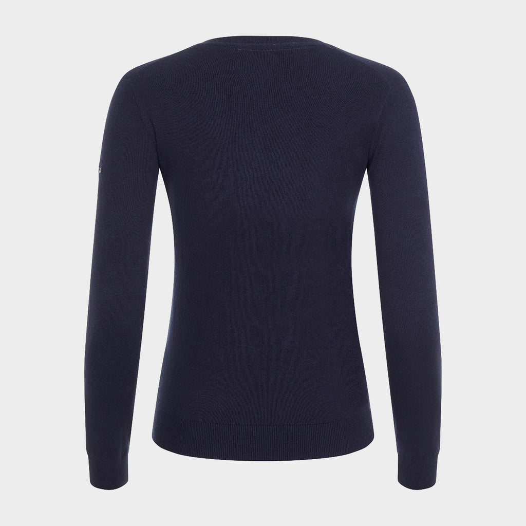 Womens Elite V-Neck Jumper Navy
