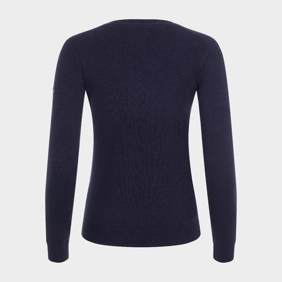 Womens Elite V-Neck Jumper Navy