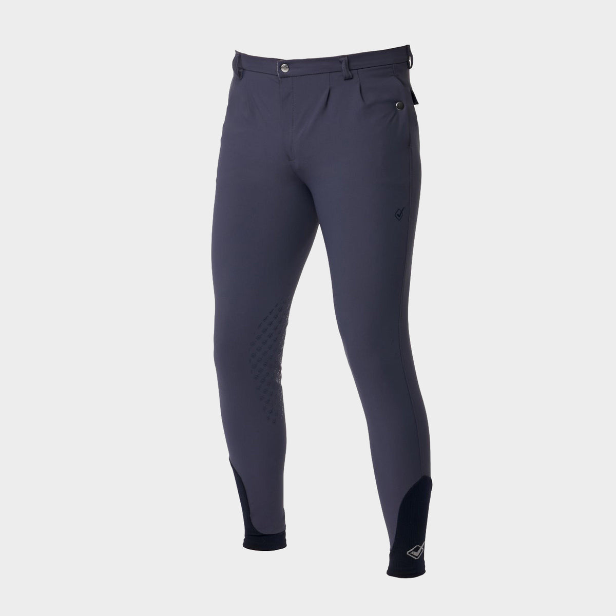 Mens Elite Classic Pleated Breeches Navy