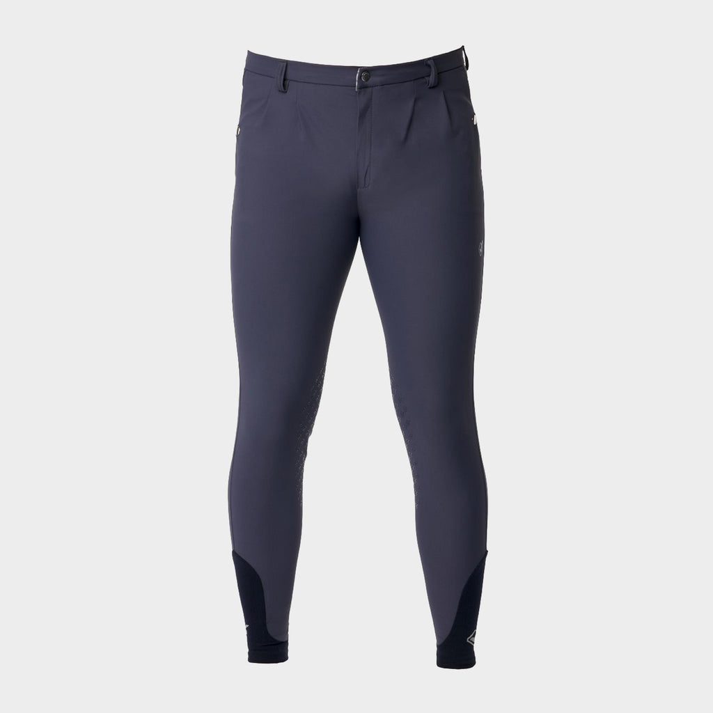 Mens Elite Classic Pleated Breeches Navy