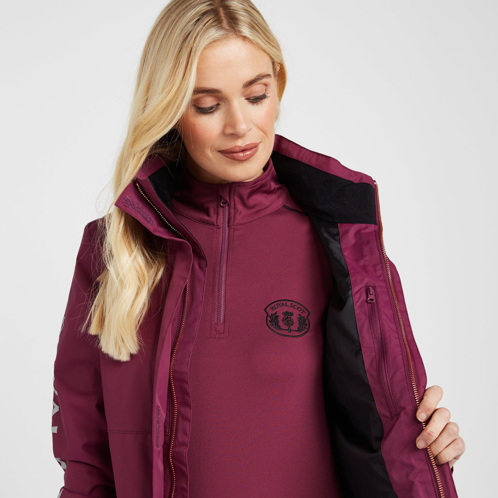 Womens Olivia Waterproof Riding Jacket Wine