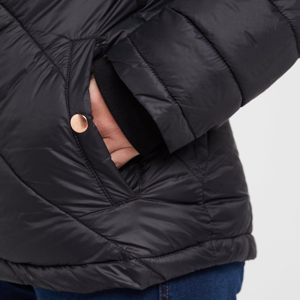 Womens Luna Baffle Jacket Black