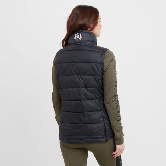 Womens Emma Baffle Gilet Black