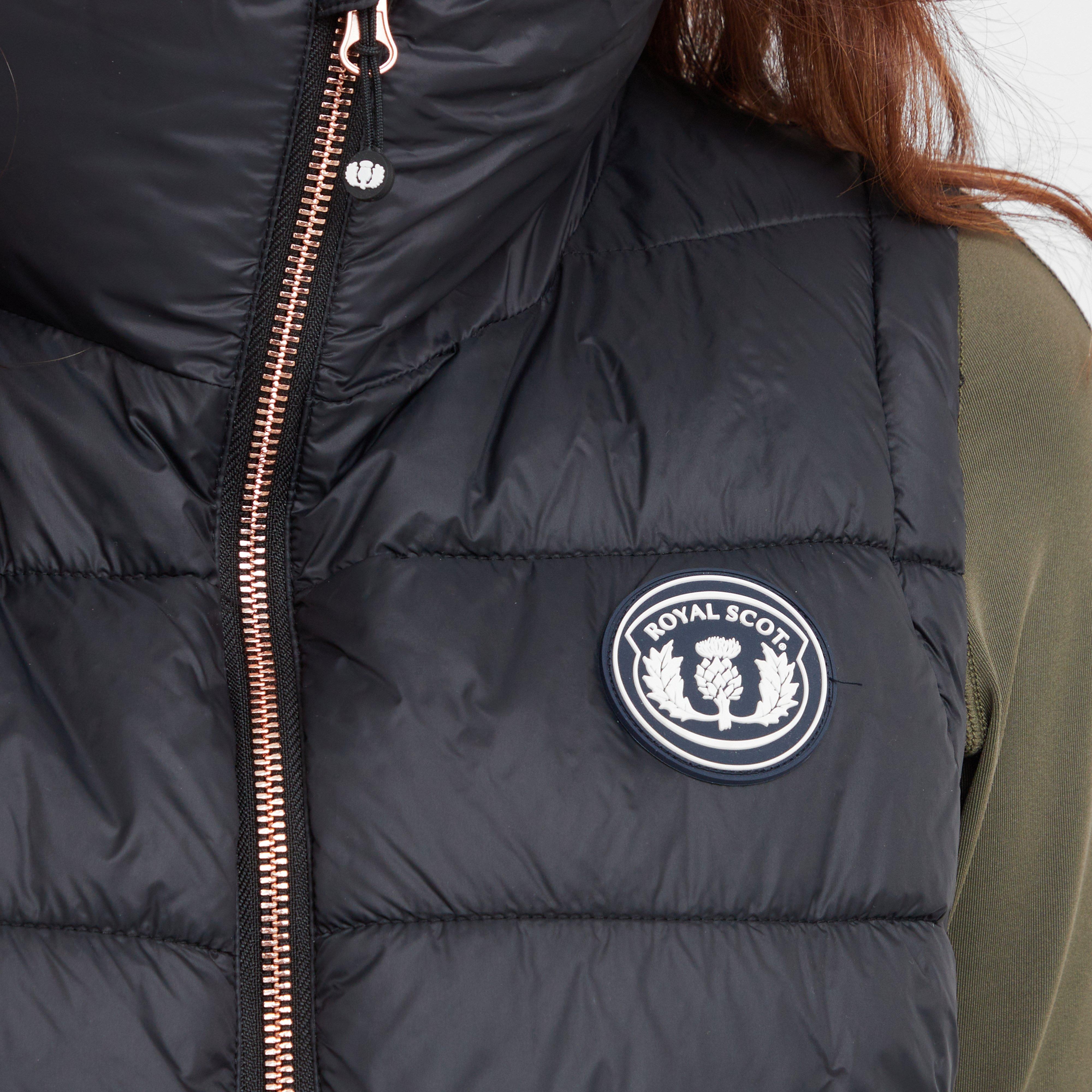 Womens Emma Baffle Gilet Black