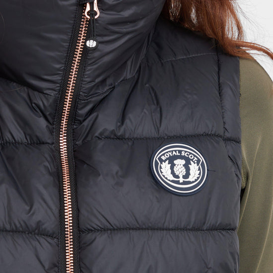Womens Emma Baffle Gilet Black
