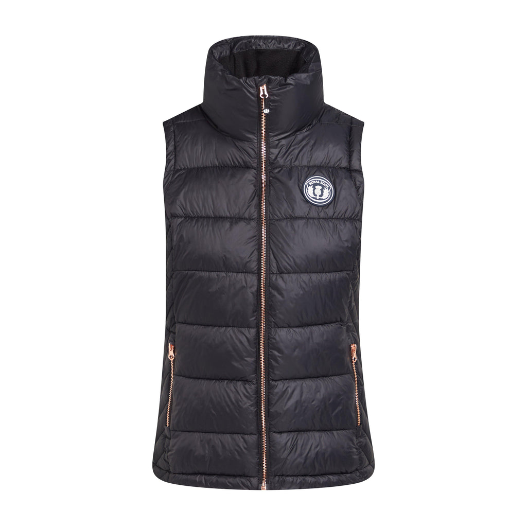 Womens Emma Baffle Gilet Black