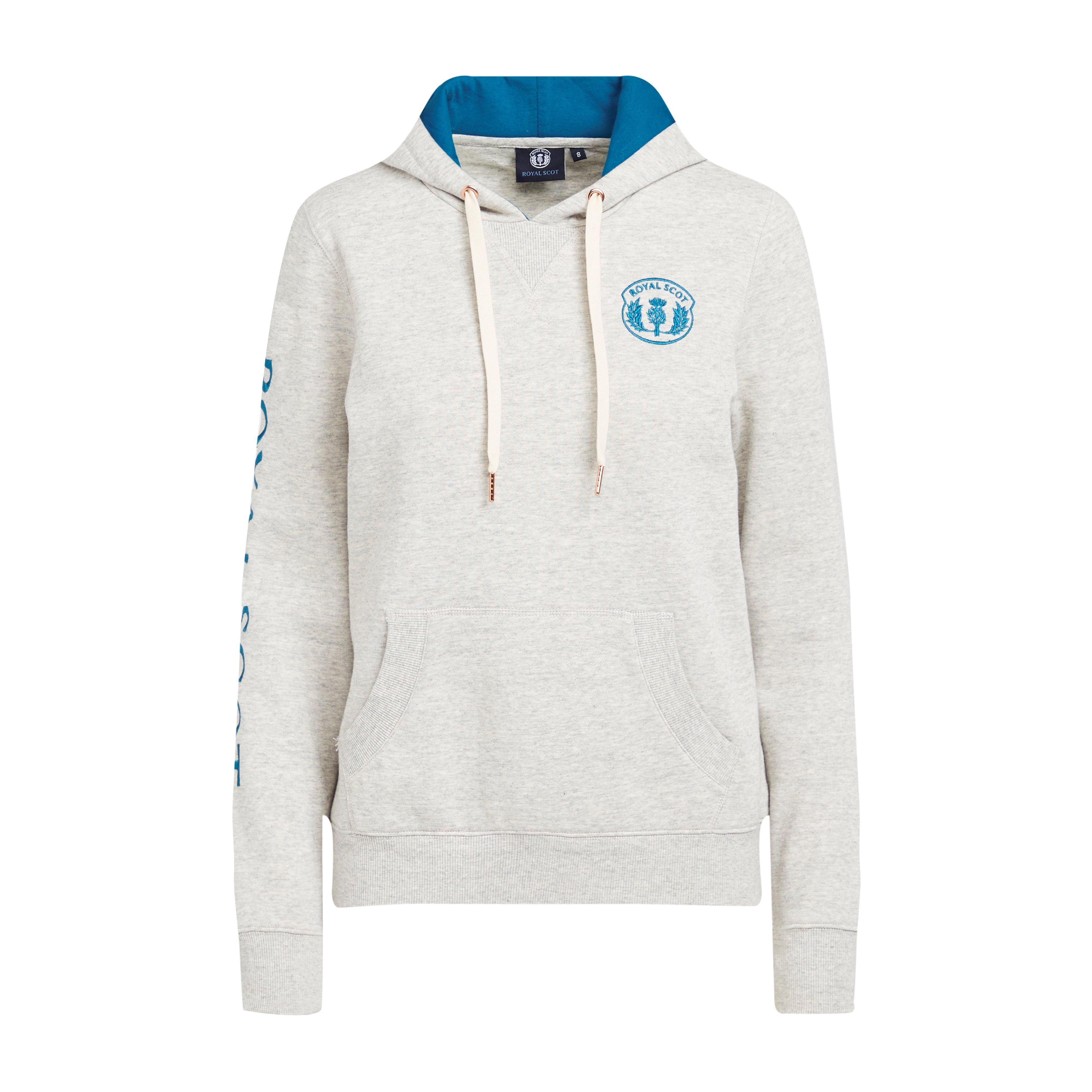 Womens Abigail Hooded Sweatshirt Grey Marl