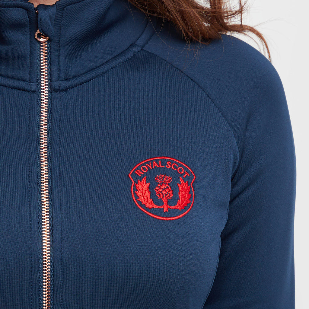 Womens Ava Full Zip Fleece Dark Blue