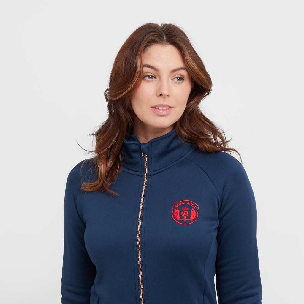 Womens Ava Full Zip Fleece Dark Blue