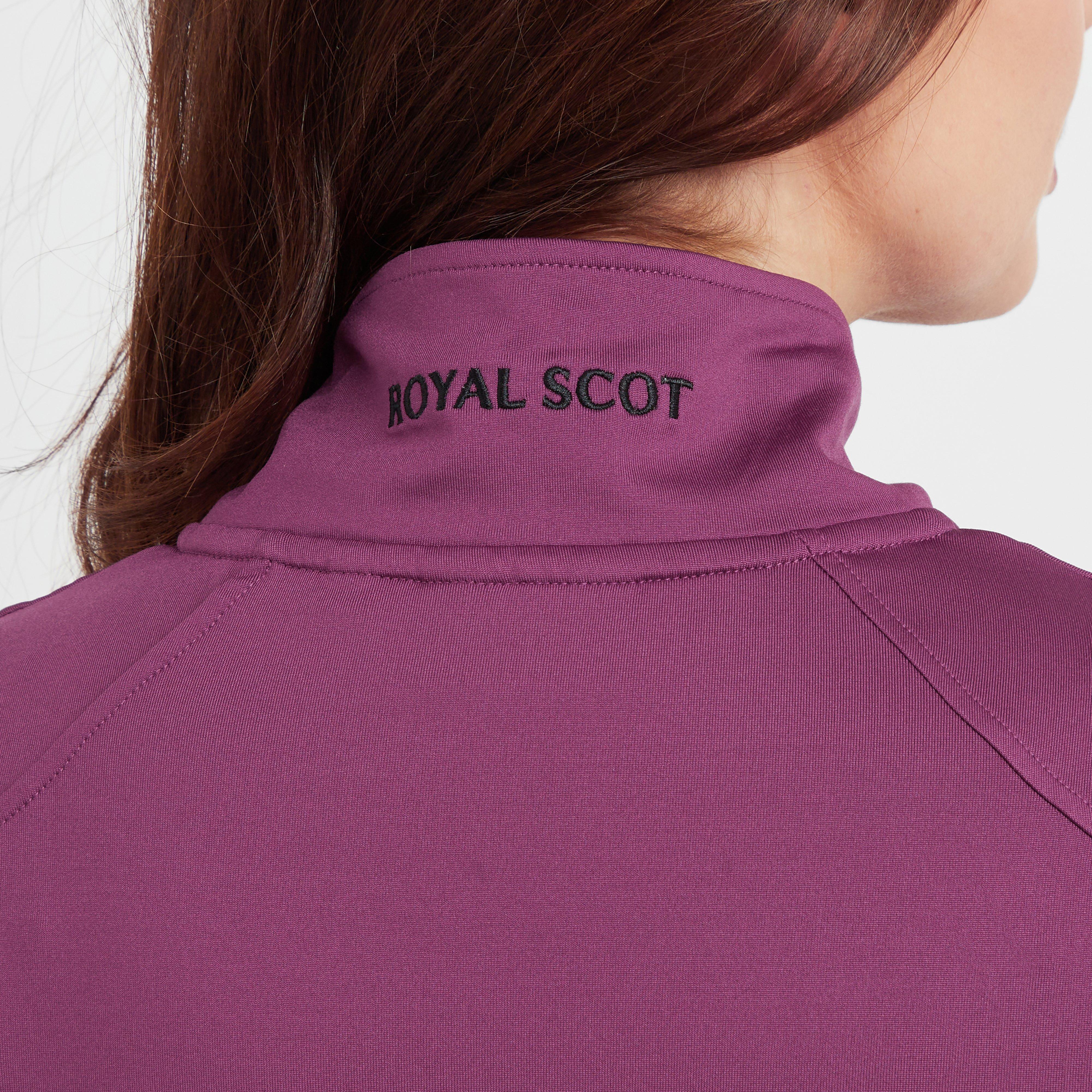 Womens Emily Half Zip Stretch Top Wine