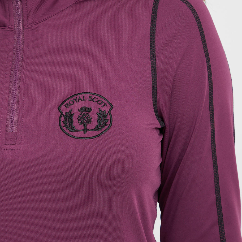 Womens Gracie Long Sleeved Base Layer Wine