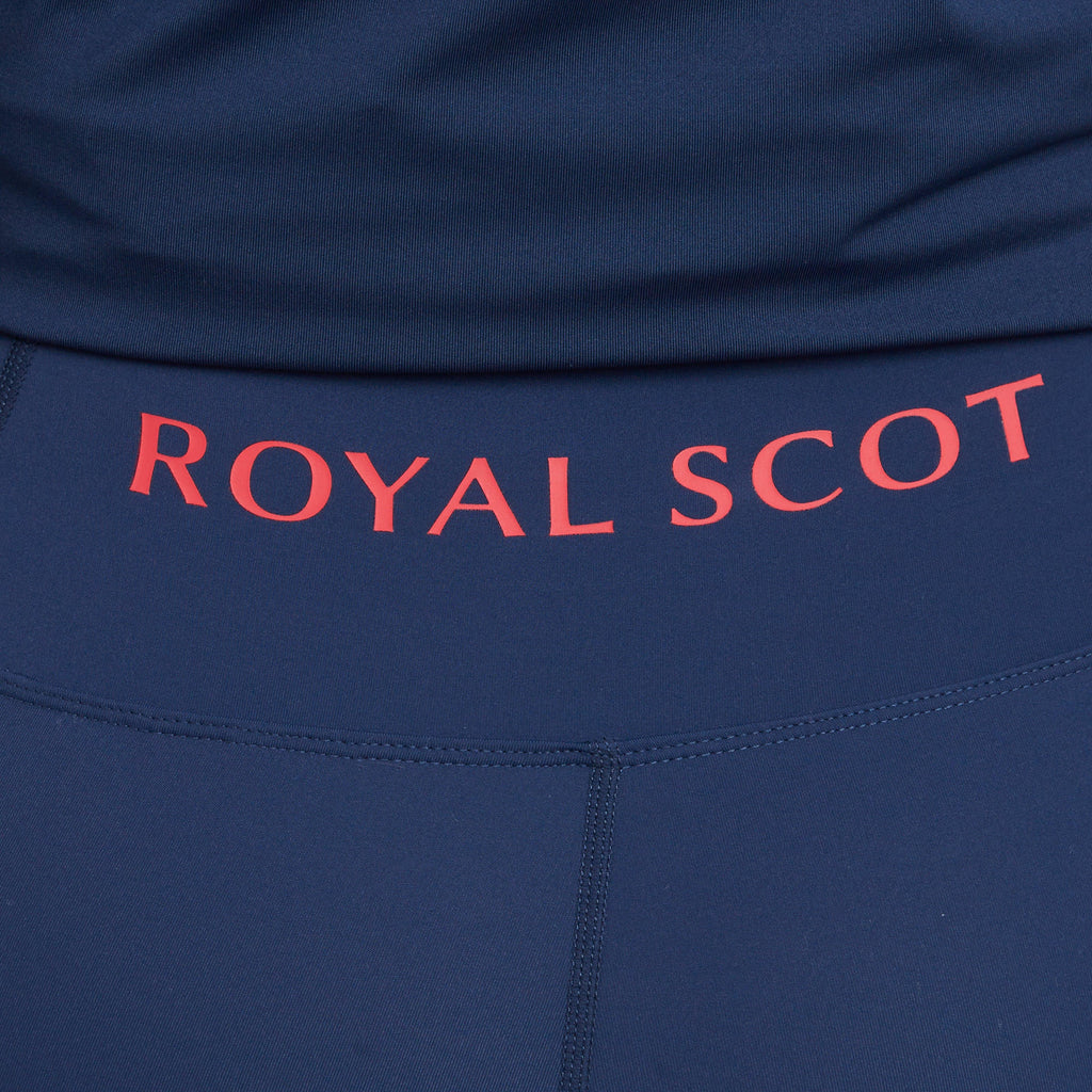 Womens Freya Knee Patch Riding Tights Dark Blue