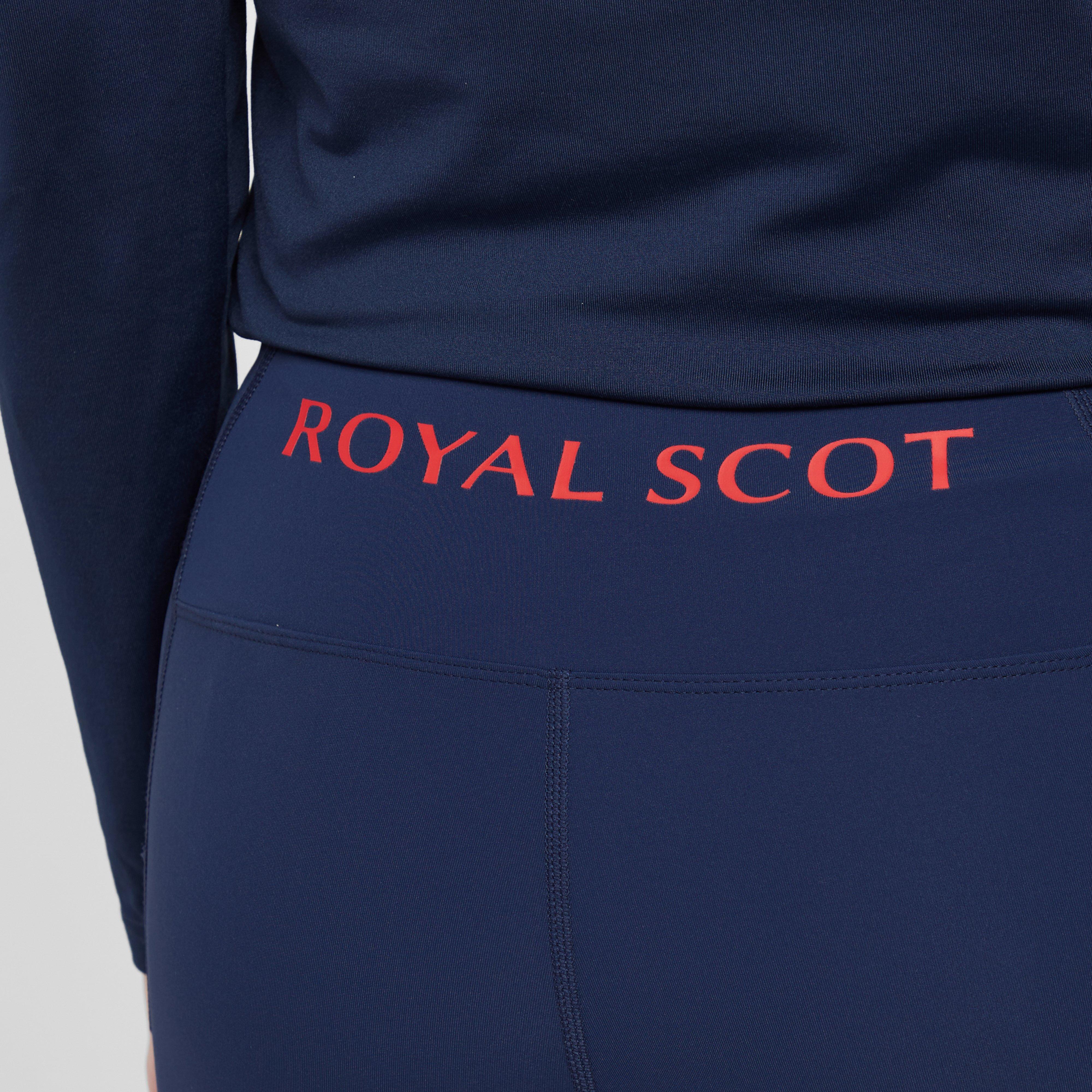 Womens Freya Knee Patch Riding Tights Dark Blue