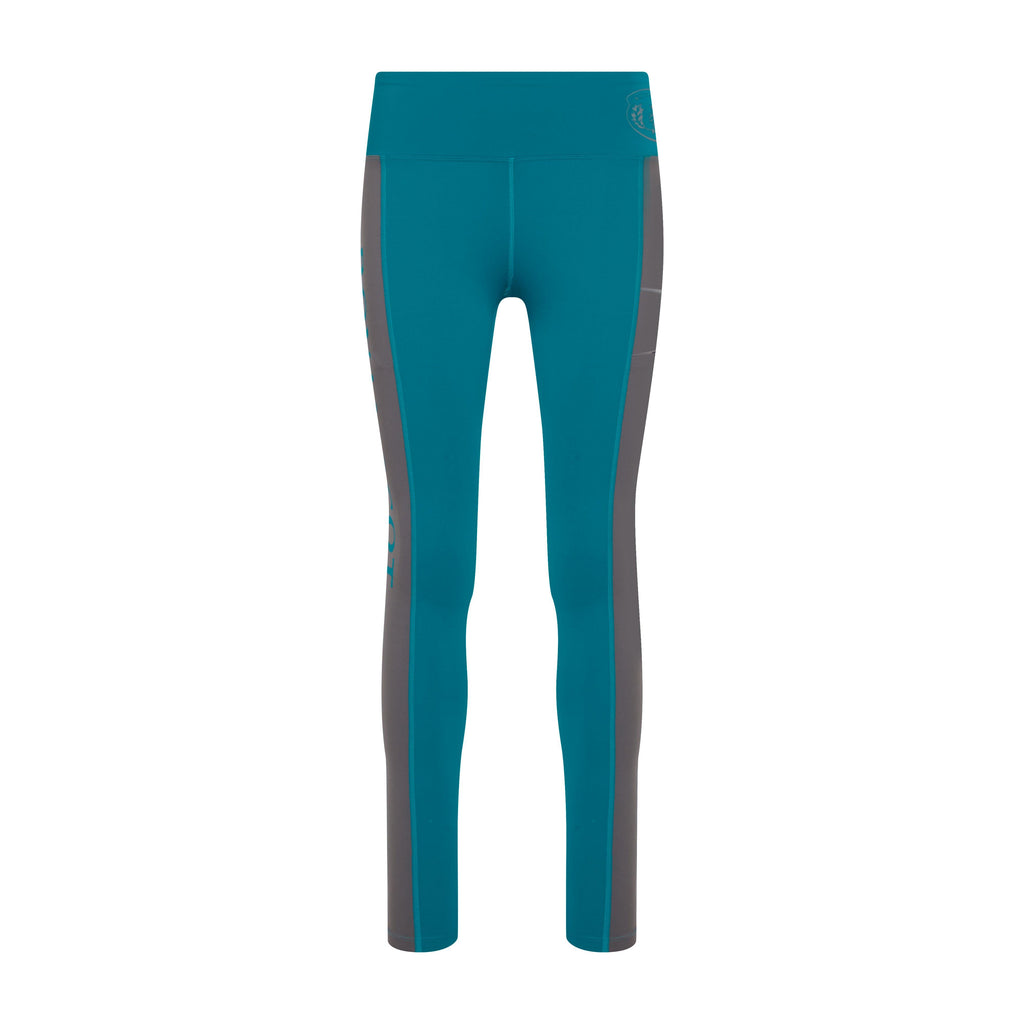 Womens Amelia Full Seat Riding Tights Ocean Blue
