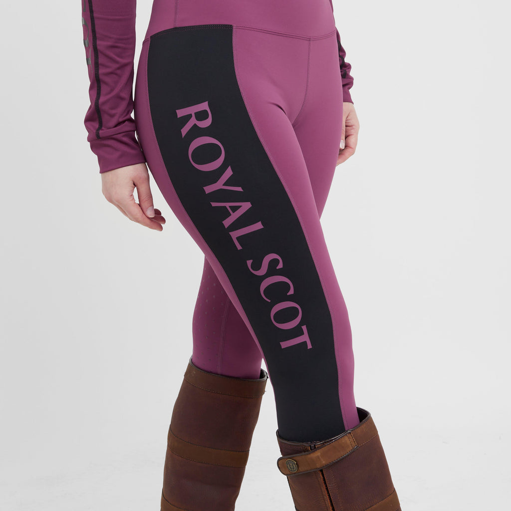 Womens Amelia Full Seat Riding Tights Wine