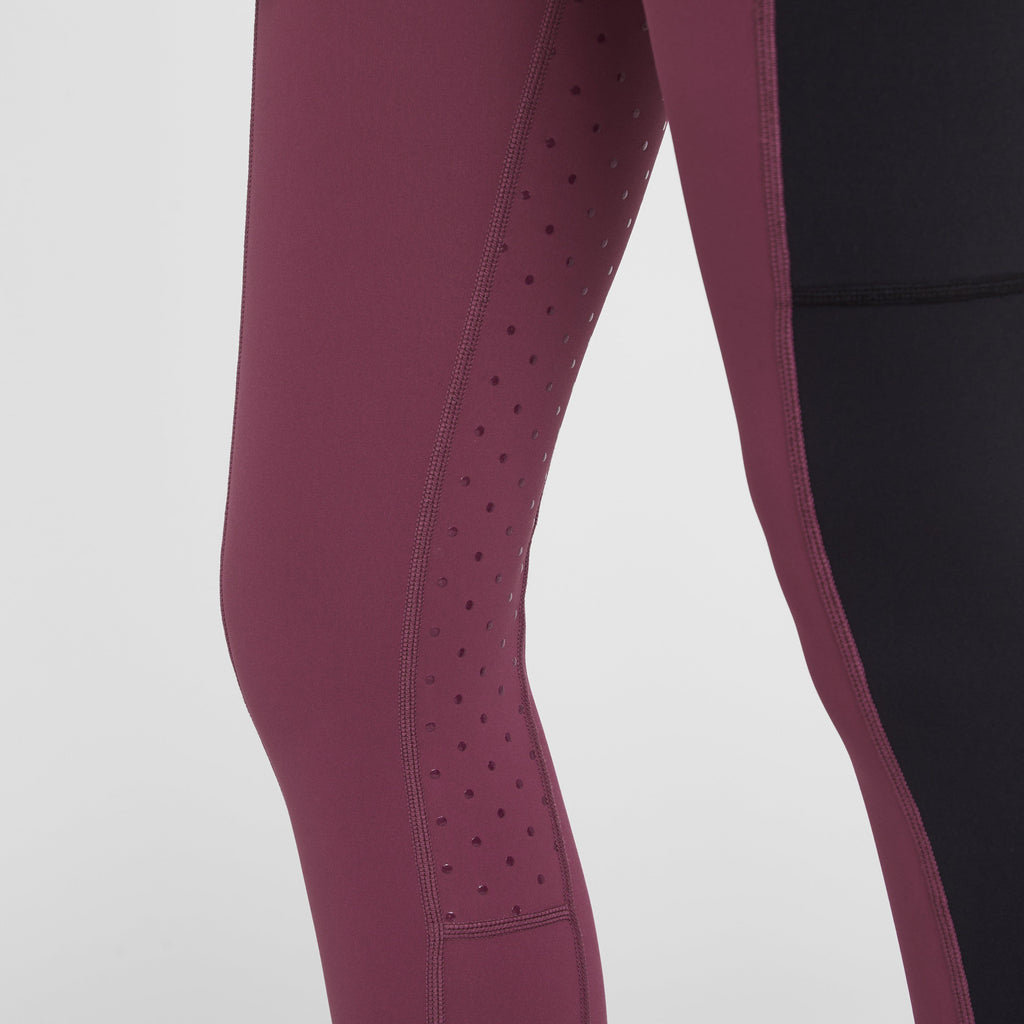 Womens Amelia Full Seat Riding Tights Wine