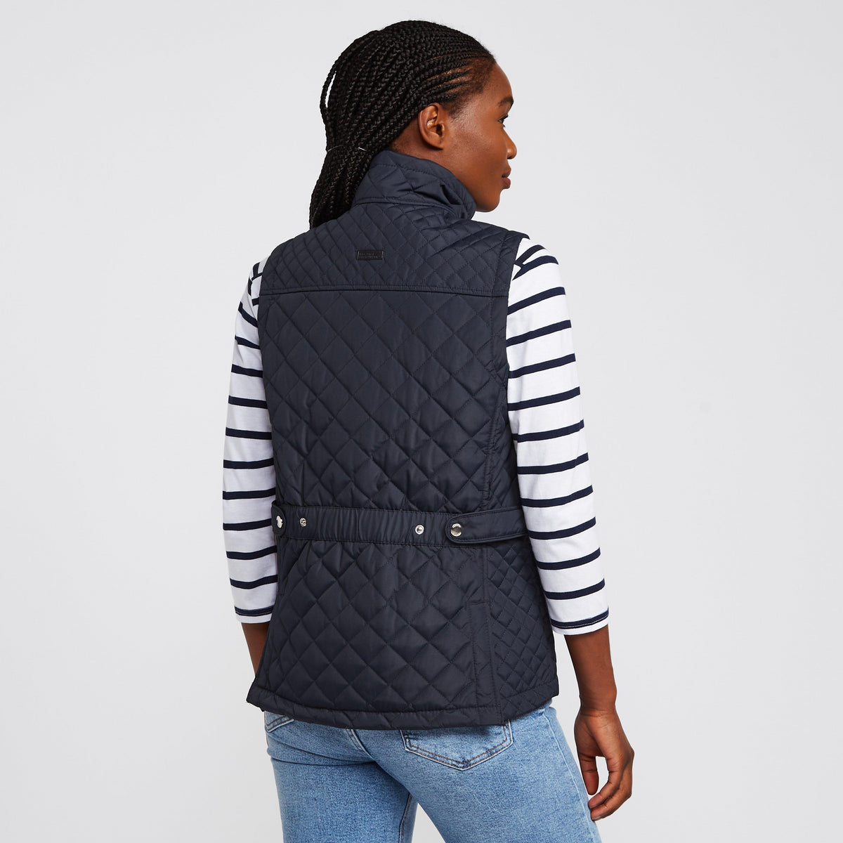 Womens Charleigh Quilted Bodywarmer Navy Tile
