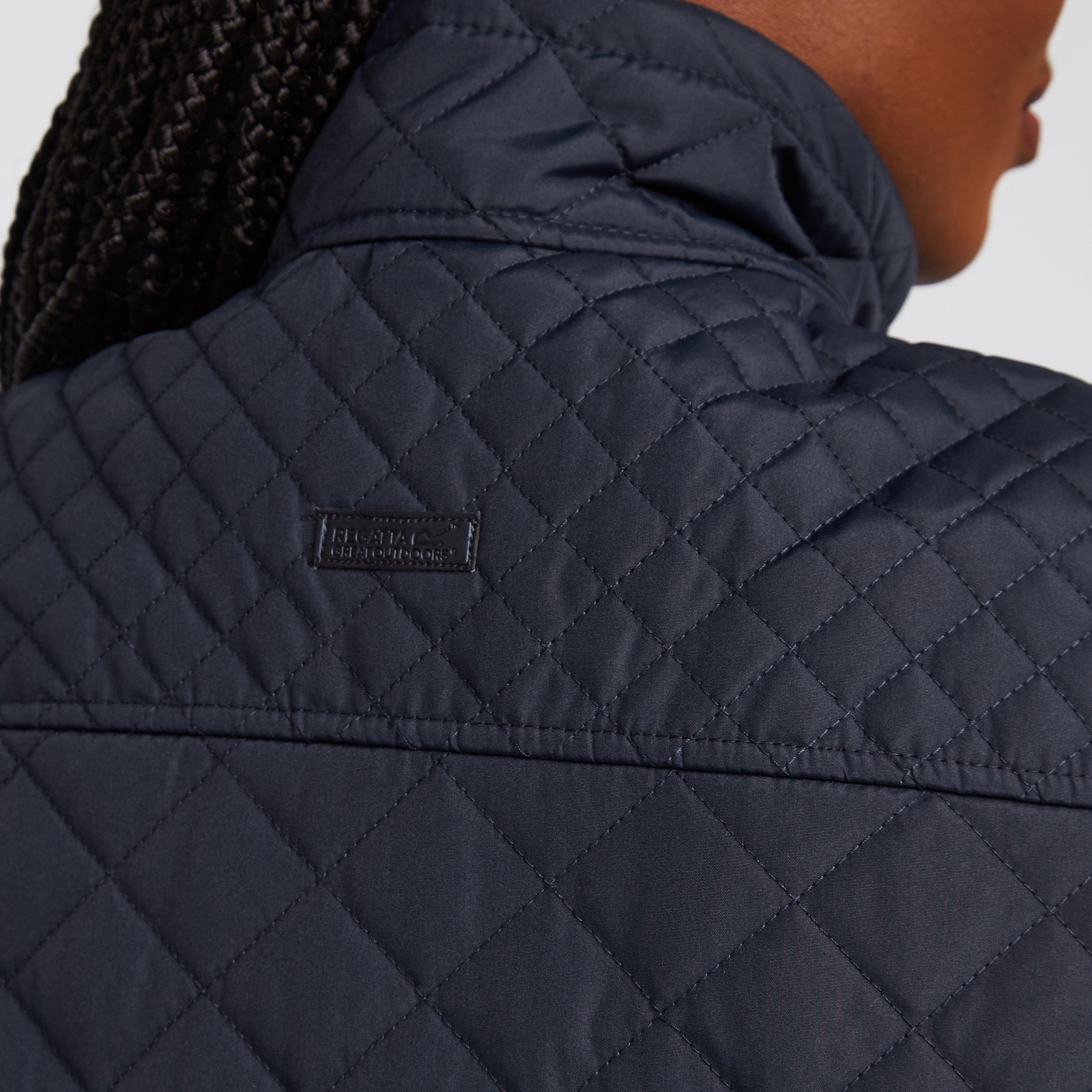 Womens Charleigh Quilted Bodywarmer Navy Tile