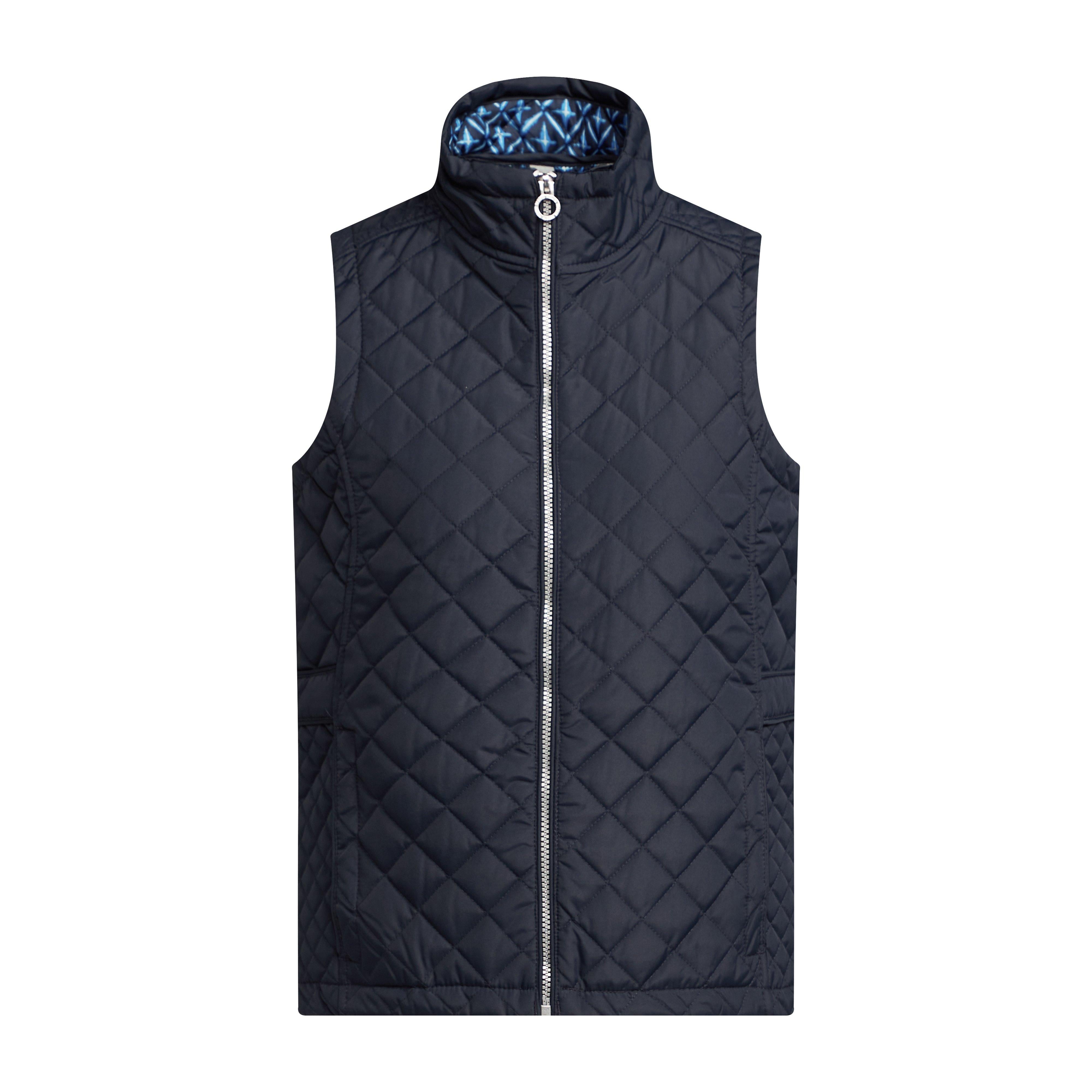 Womens Charleigh Quilted Bodywarmer Navy Tile