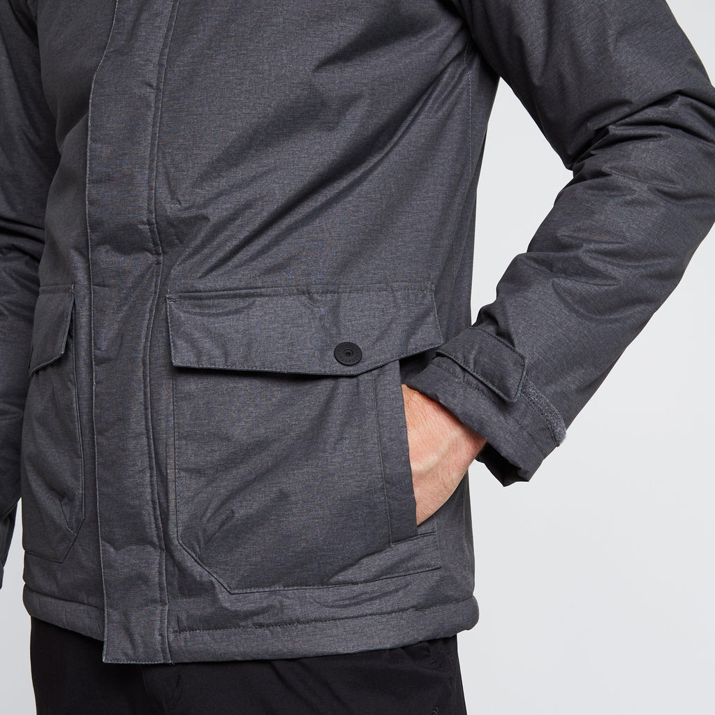 Mens Sterlings III Waterproof Insulated Jacket Dark Grey