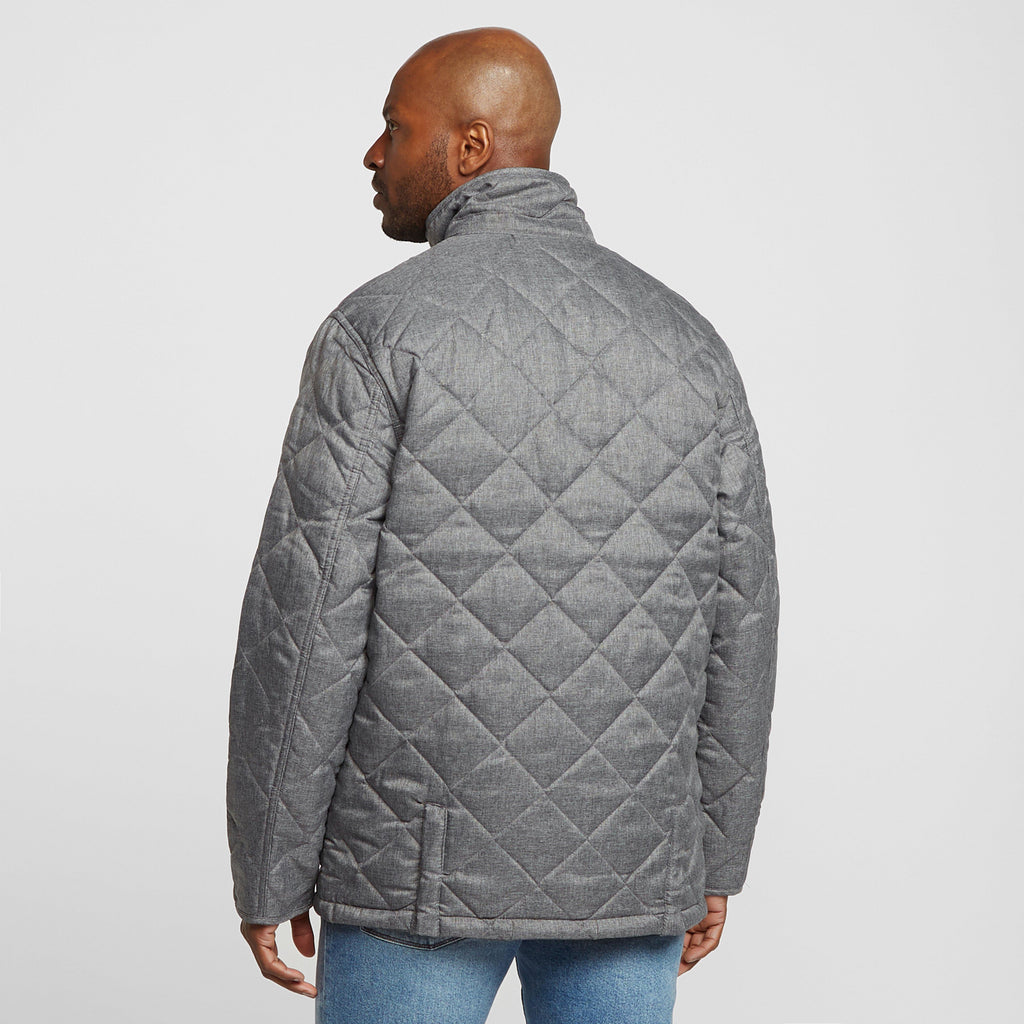 Mens Londyn Quilted Jacket Grey