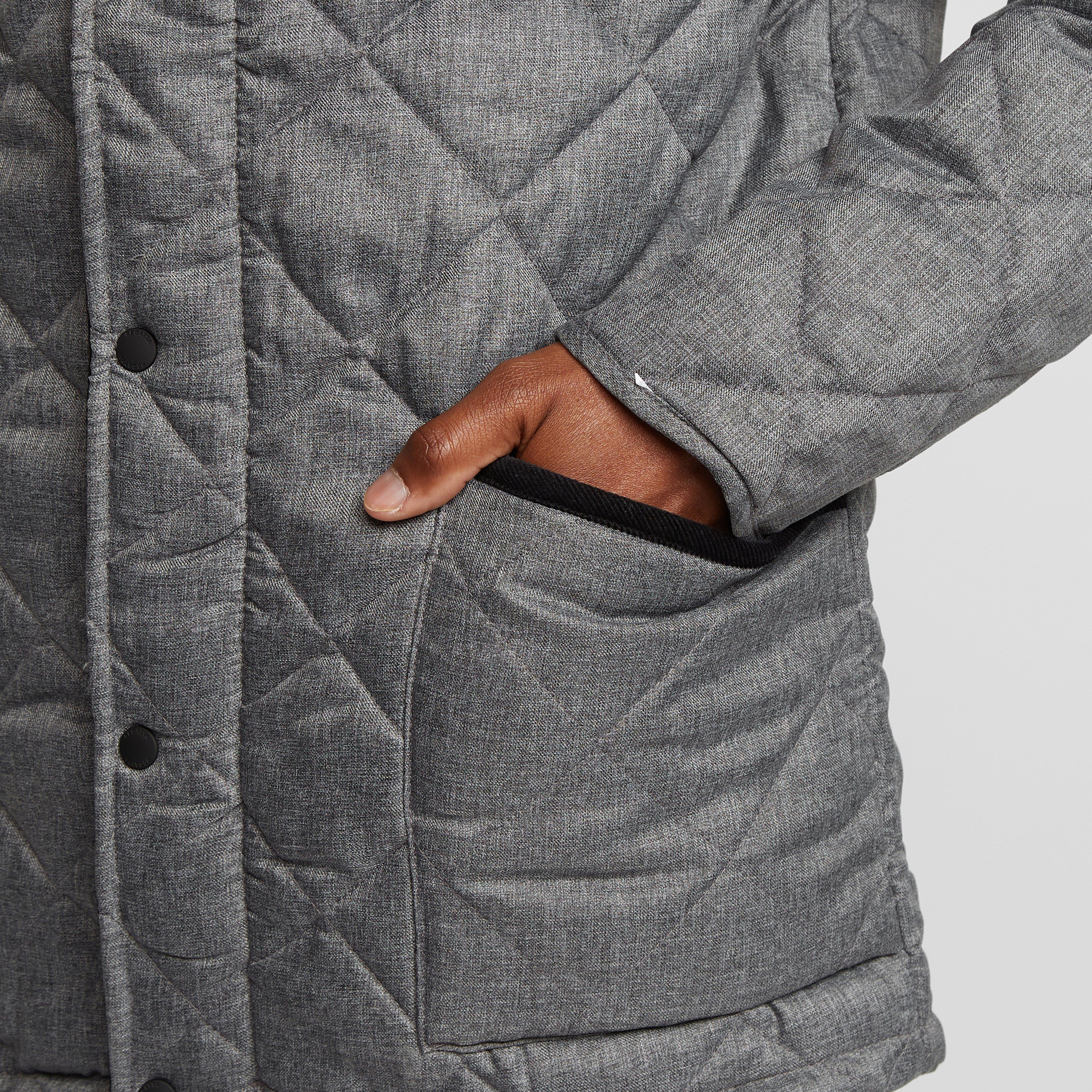 Mens Londyn Quilted Jacket Grey