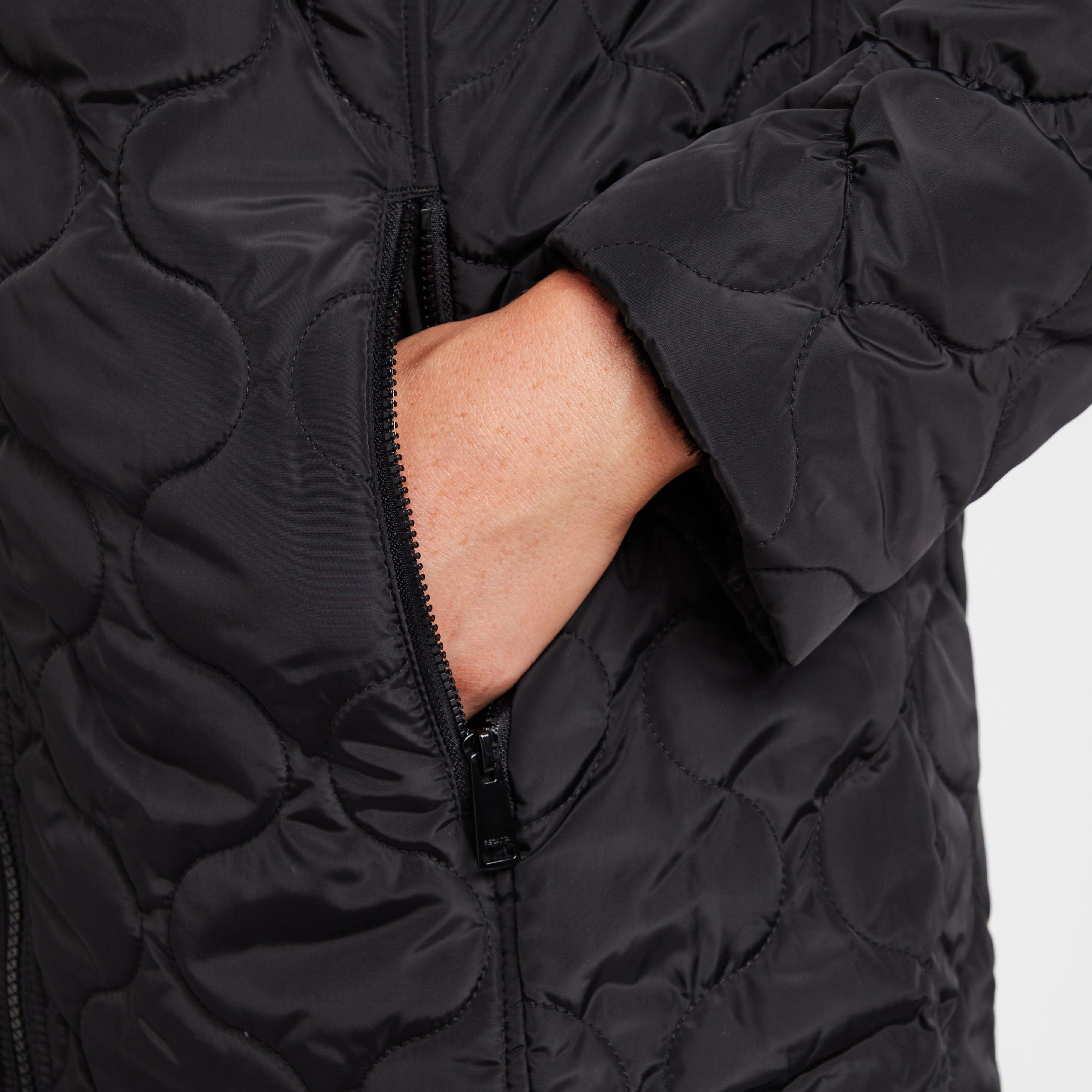 Womens Caileigh Reversible Parka Jacket Black