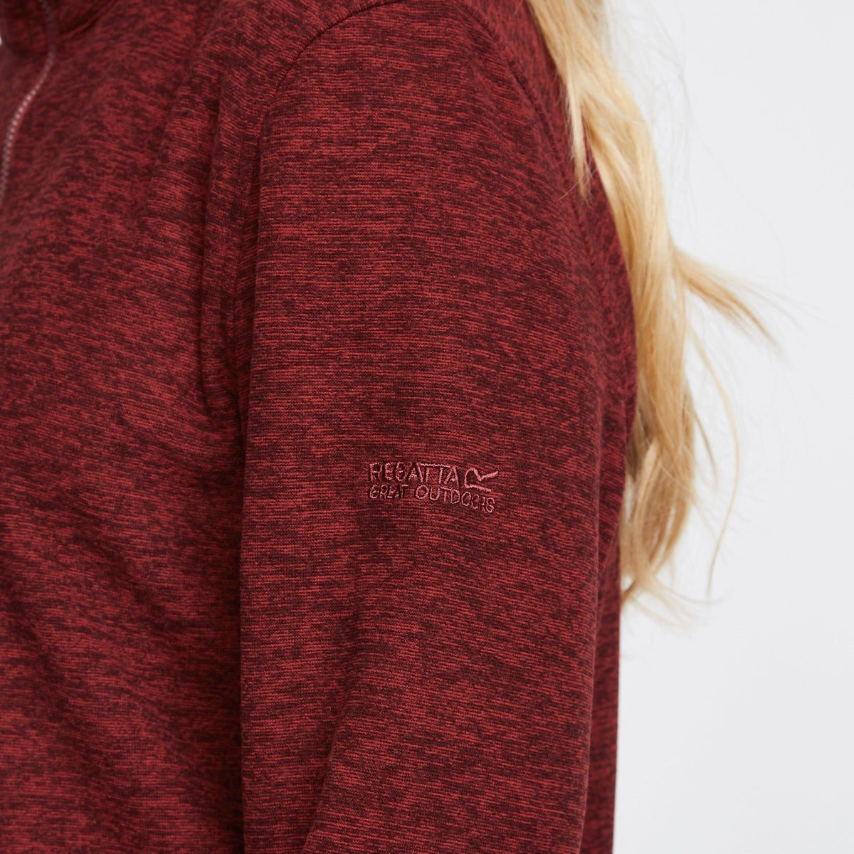 Womens Kizmit Half-Zip Fleece Red