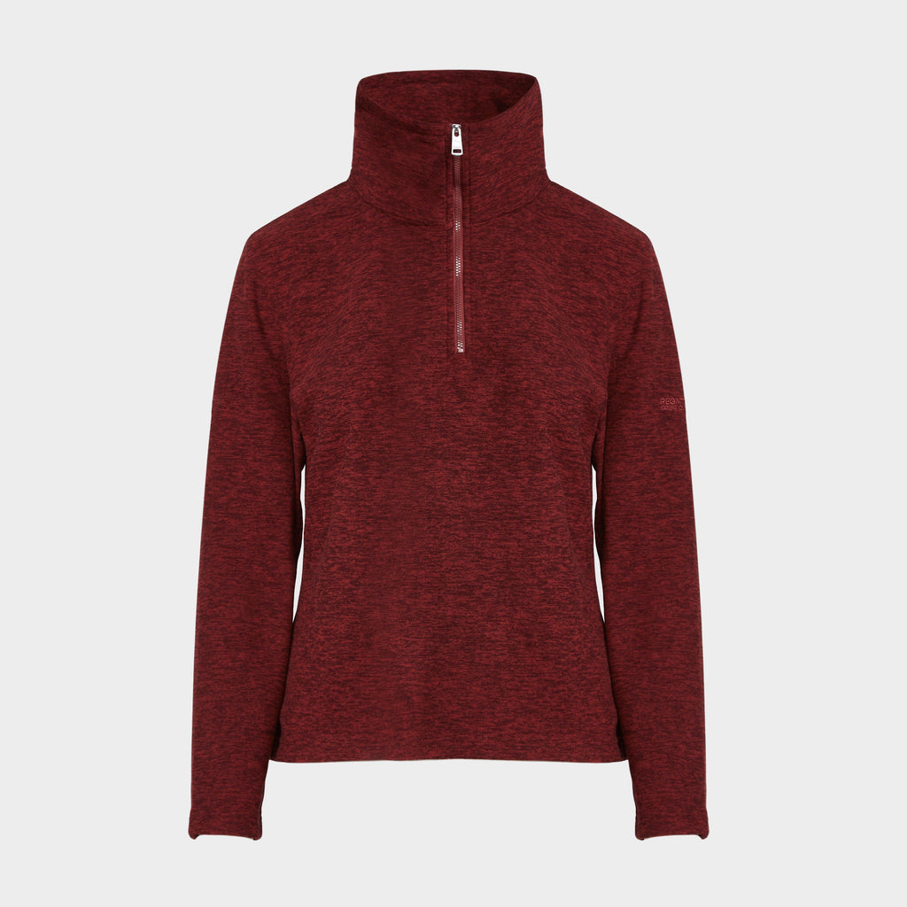 Womens Kizmit Half-Zip Fleece Red