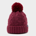 Adults Chunky Knit Bobble Hat Wine